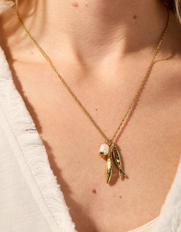 Sardines Necklace 18"