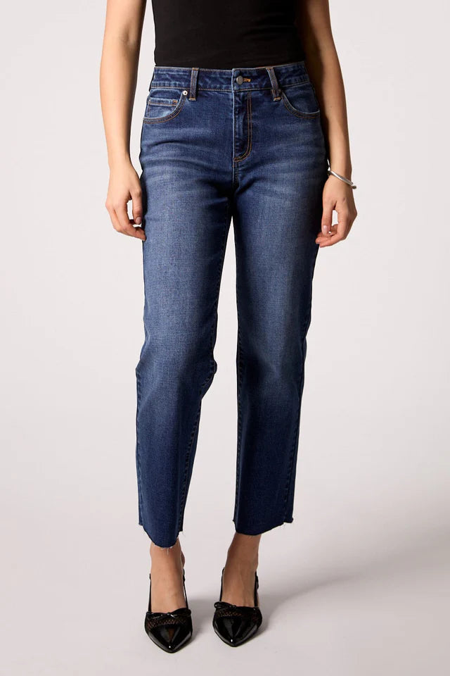 Quinn Mid Rise Straight Jean