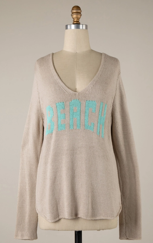 Beach Saying Lightweight Sweater