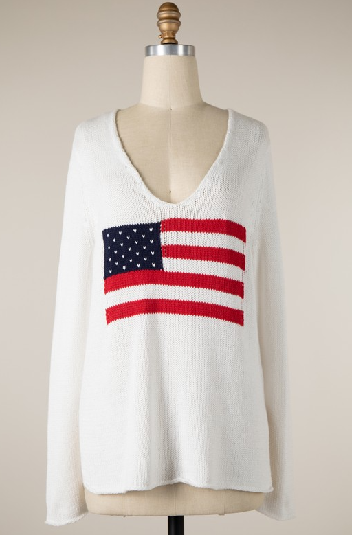 American Flag Sweater