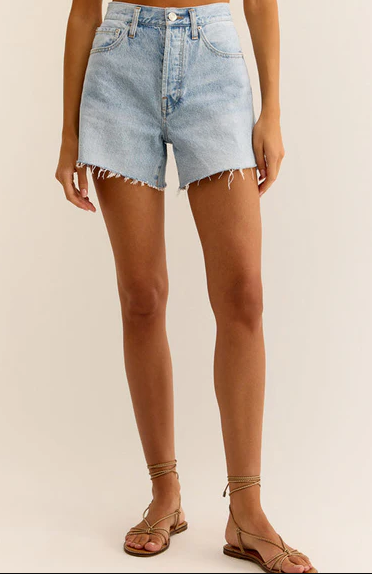 Z Supply - Everyday Hi-Rise Denim Short Sun Bleached Indigo