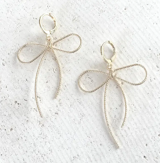 Handmade Bow Earrings