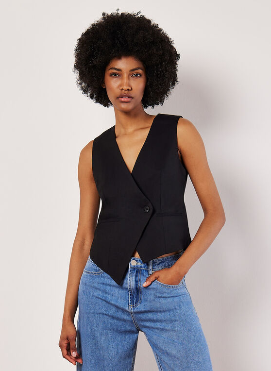 Asymetrical Tailored Vest