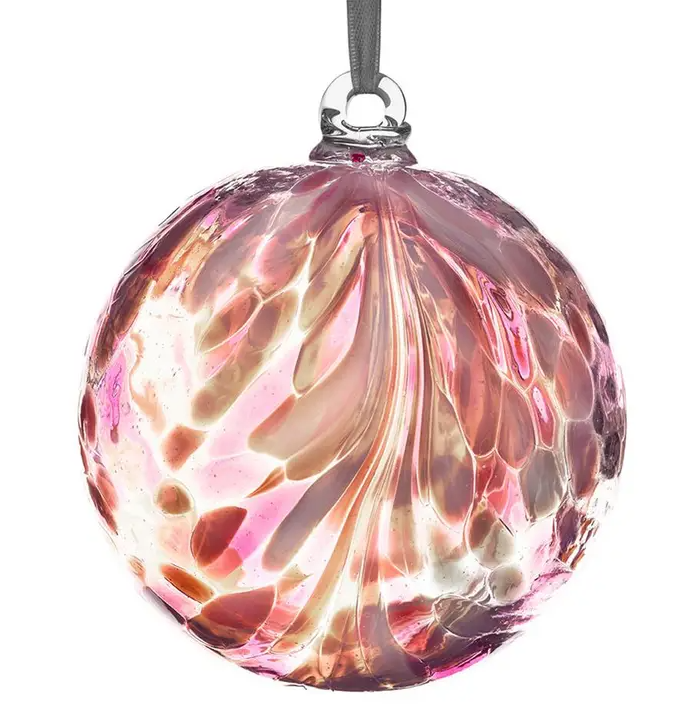 Mouth Blown Glass Ball Ornament