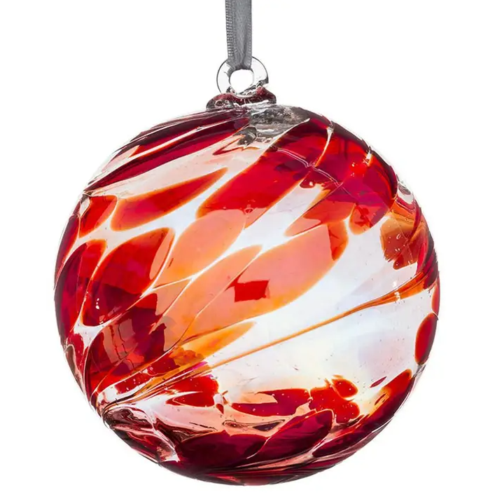 Mouth Blown Glass Ball Ornament