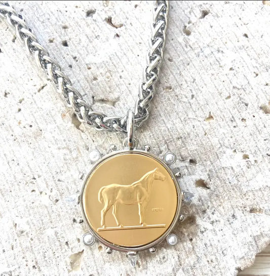 Coin Necklace Equestrian