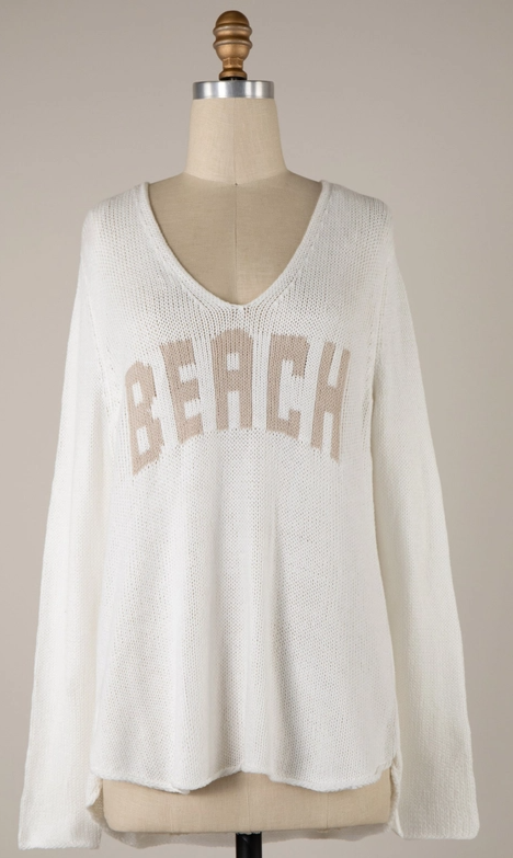 Beach Saying Lightweight Sweater