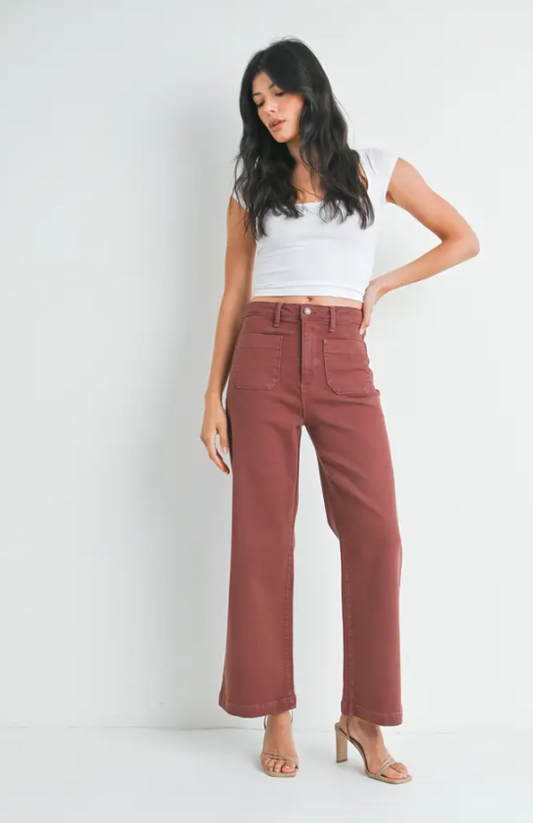 Patch Pocket Denim Pant