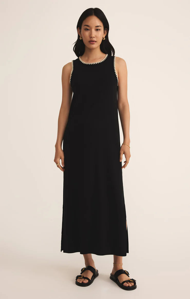 Delamer Rib Midi Dress