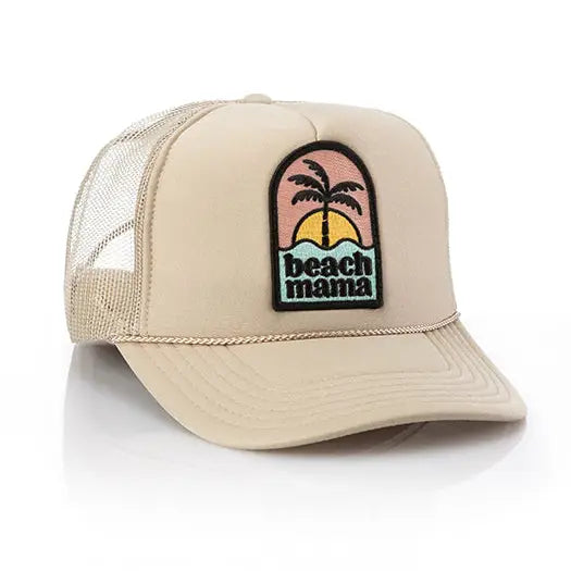 Beach Mama Patch Trucker Hat
