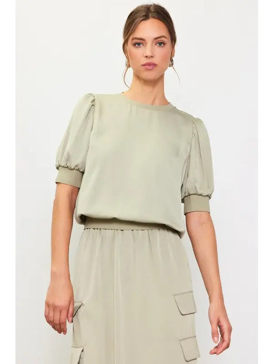 Bubble Short Sleeve Top