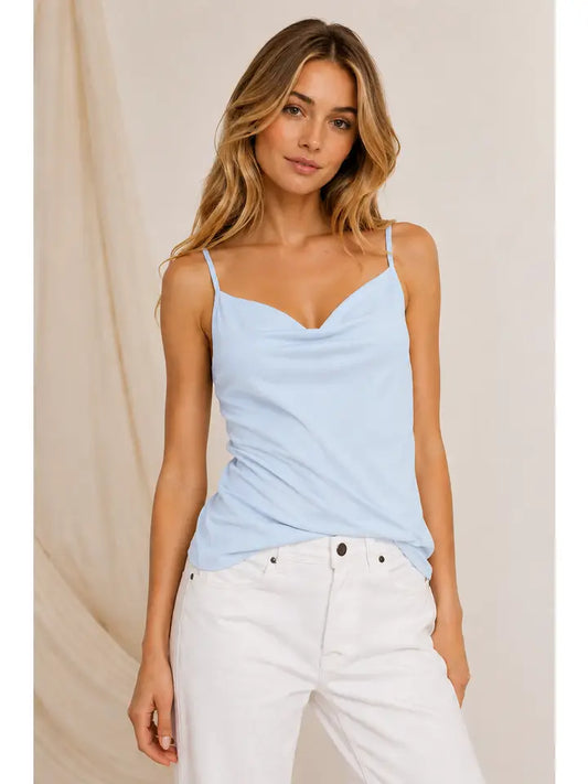 Cami Top with cowl neck