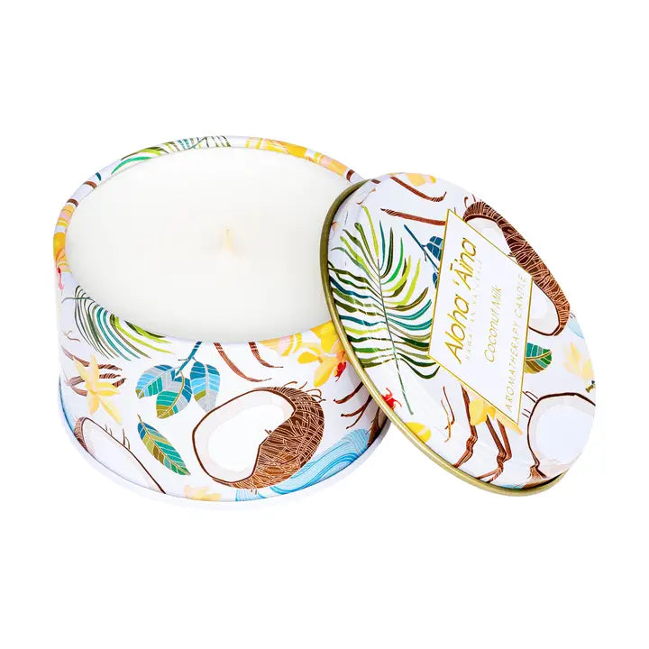 Aloha 'aina - Coconut Milk Gold Tin Candle