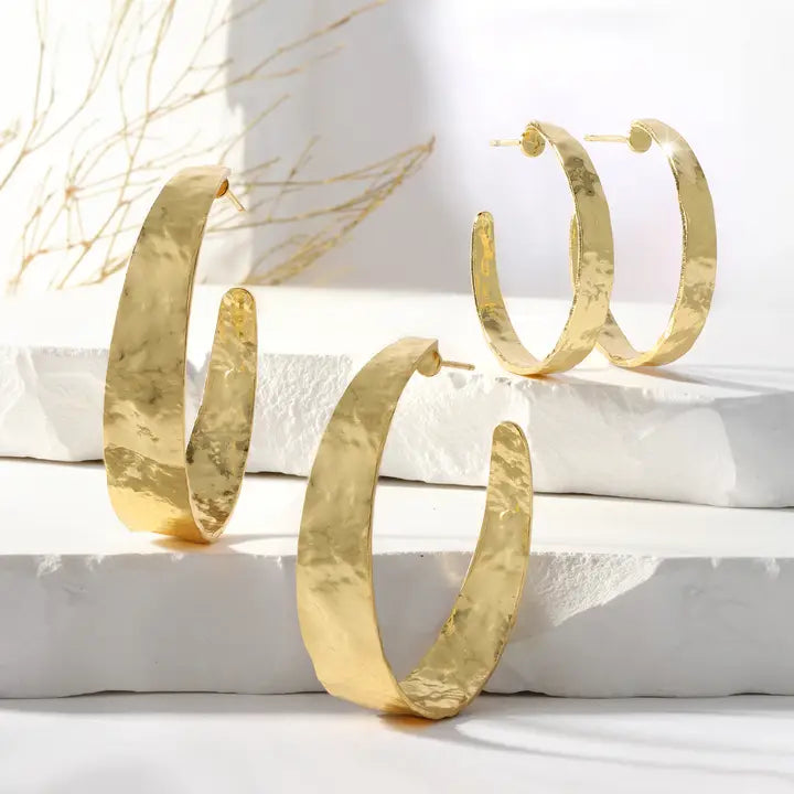 Perfectly Gilded Hoops