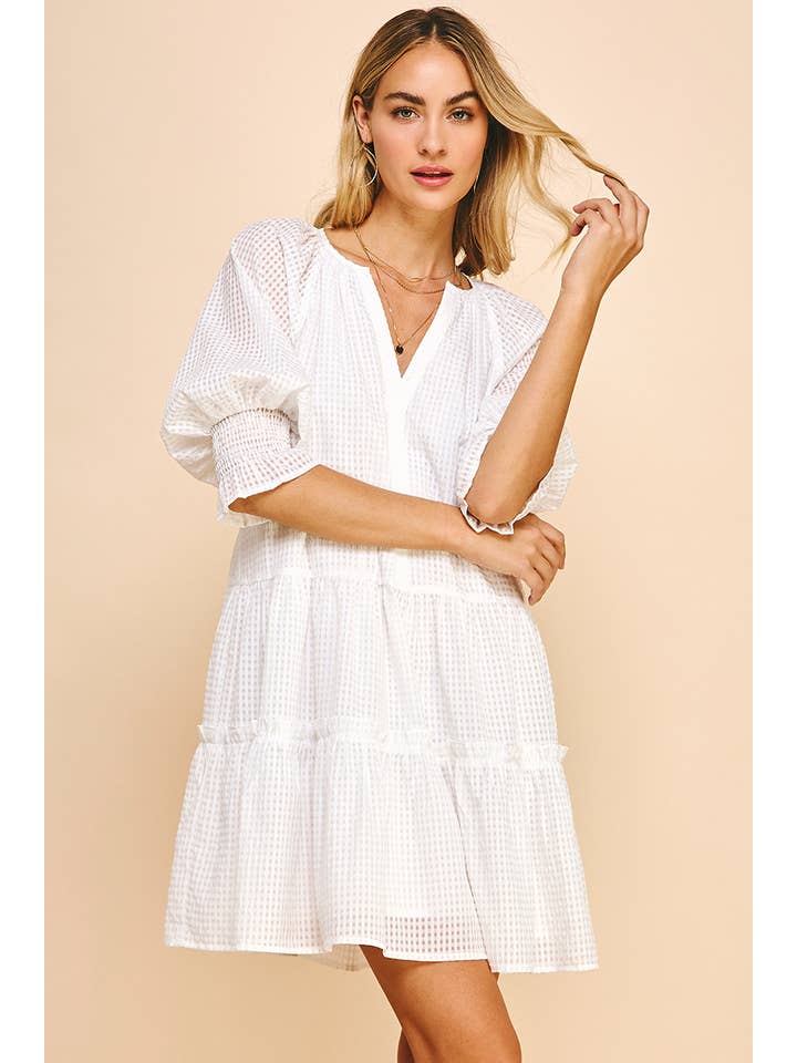 White Dress, Short Sleeve