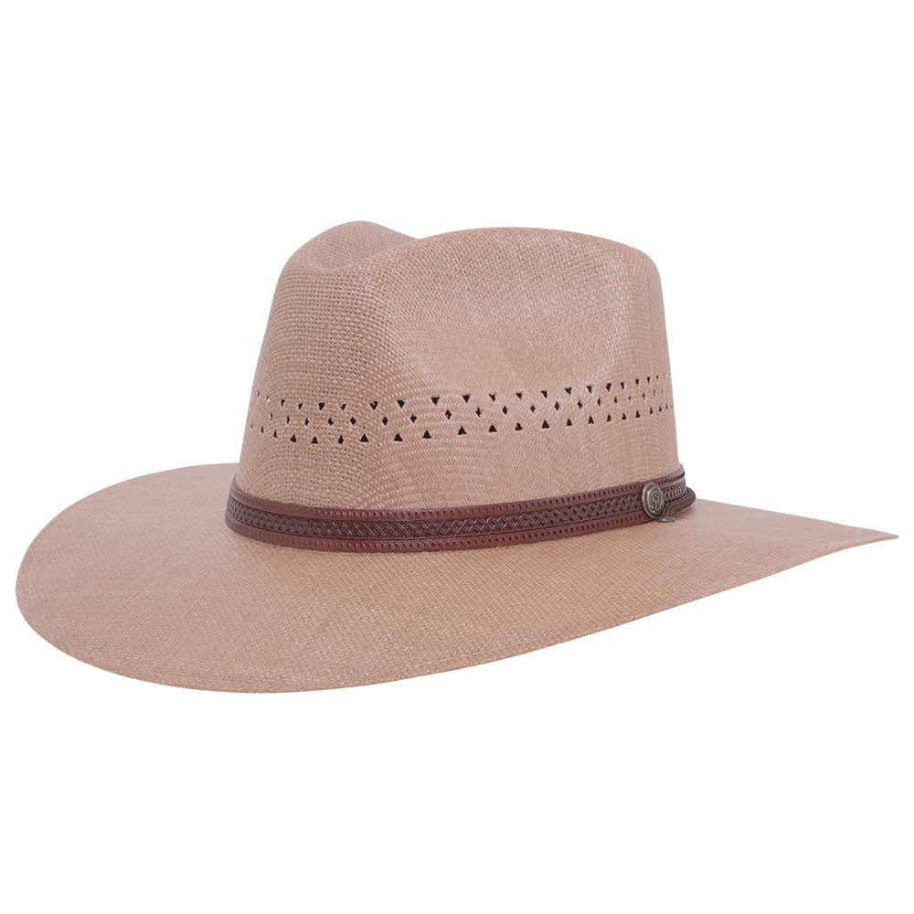 American Hat Makers Barcelona- Women's Wide Brim Straw Sun Hat