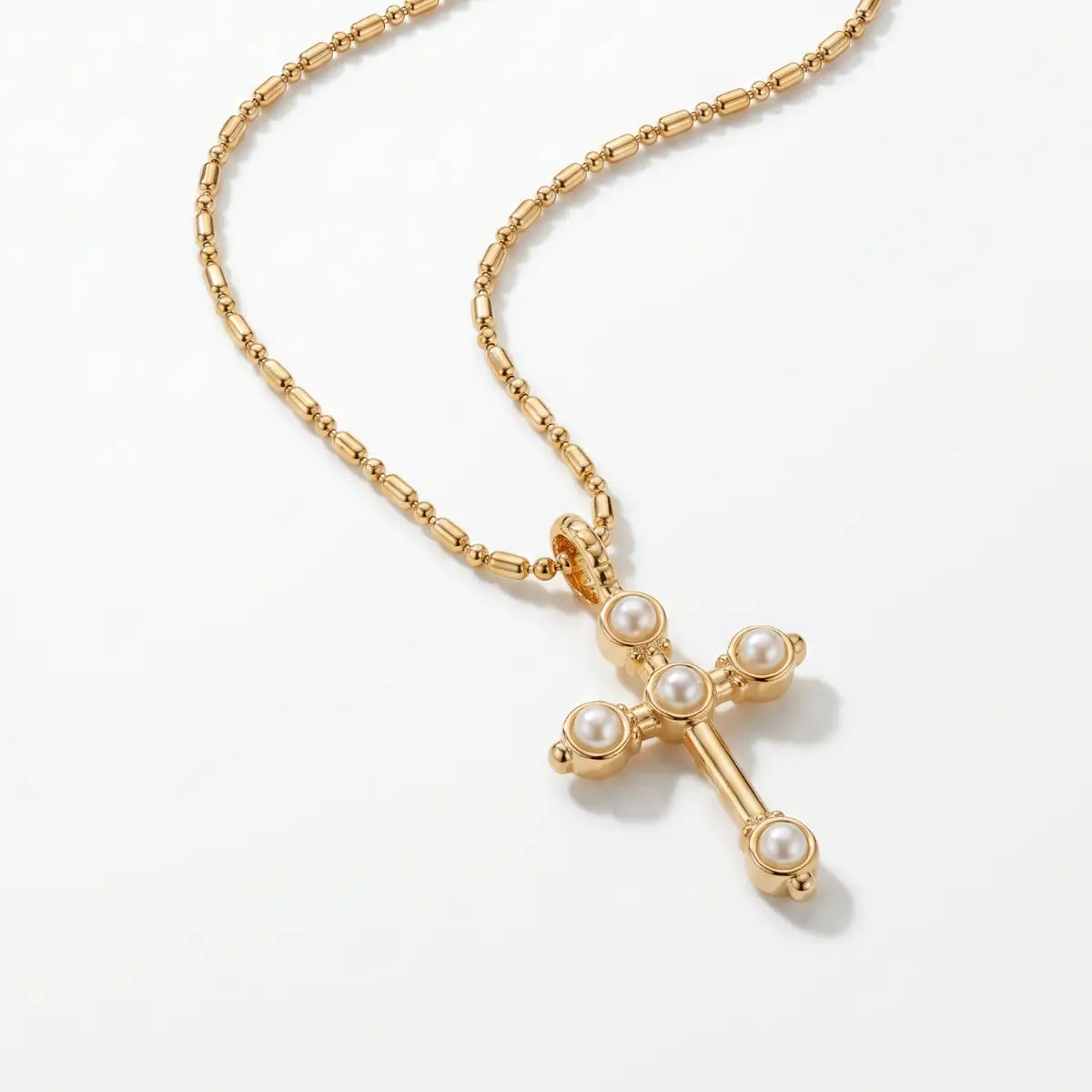 Pearl Cross Necklace