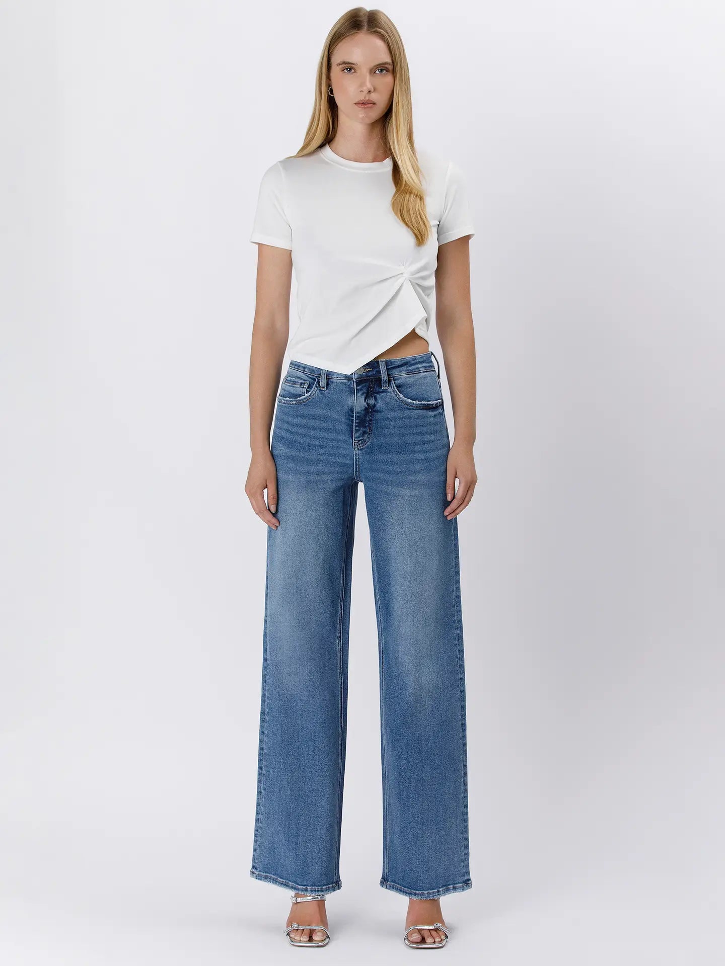 High Rise Tummy Control Medium Wash Jean