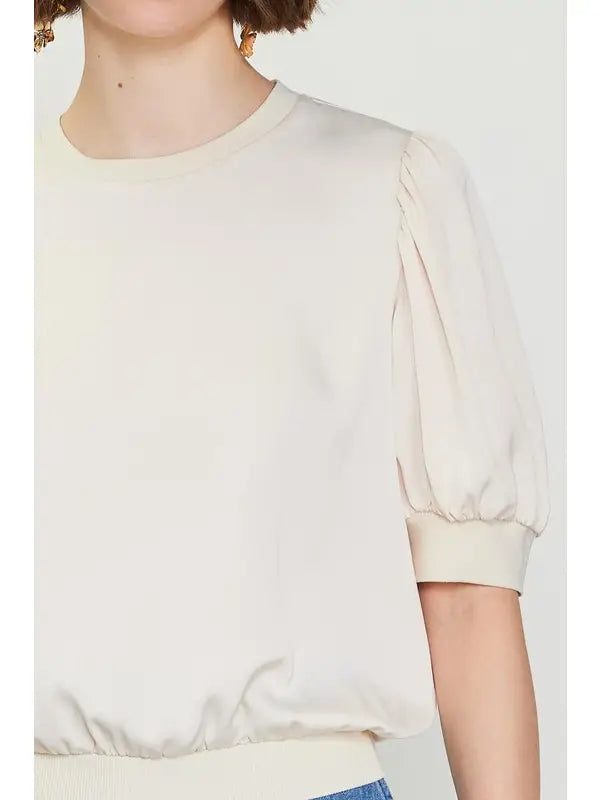 Bubble Short Sleeve Top