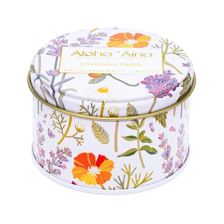 Aloha 'aina - Lavender Fields Gold Tin Candle