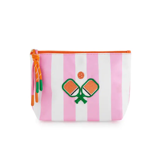 Stripe Paddles Medium Zip Pouch