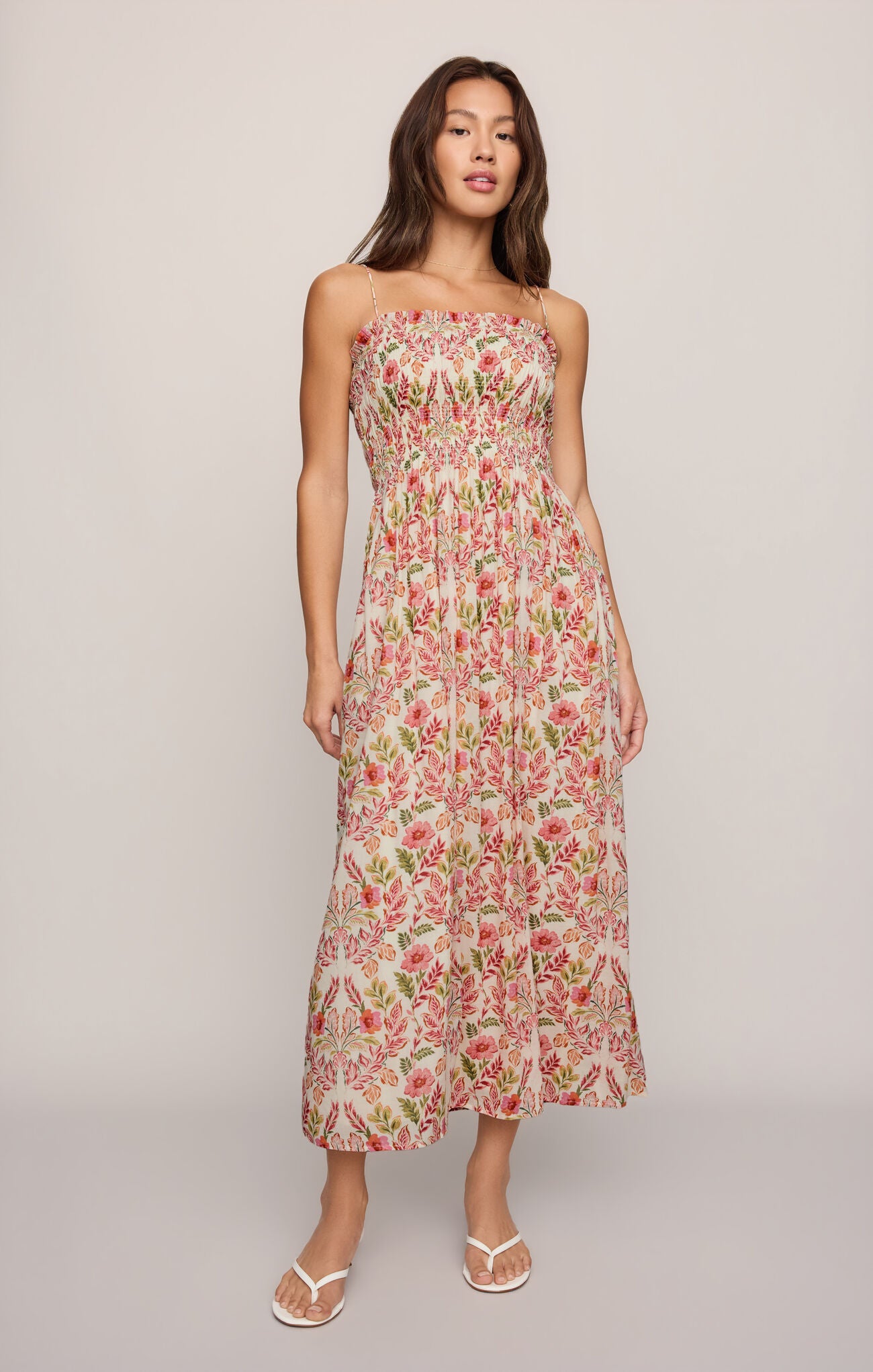 Cornelia Ami Floral Midi Dress