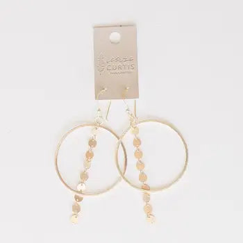 Maren - Gold Toned Hoops, Brass Plated