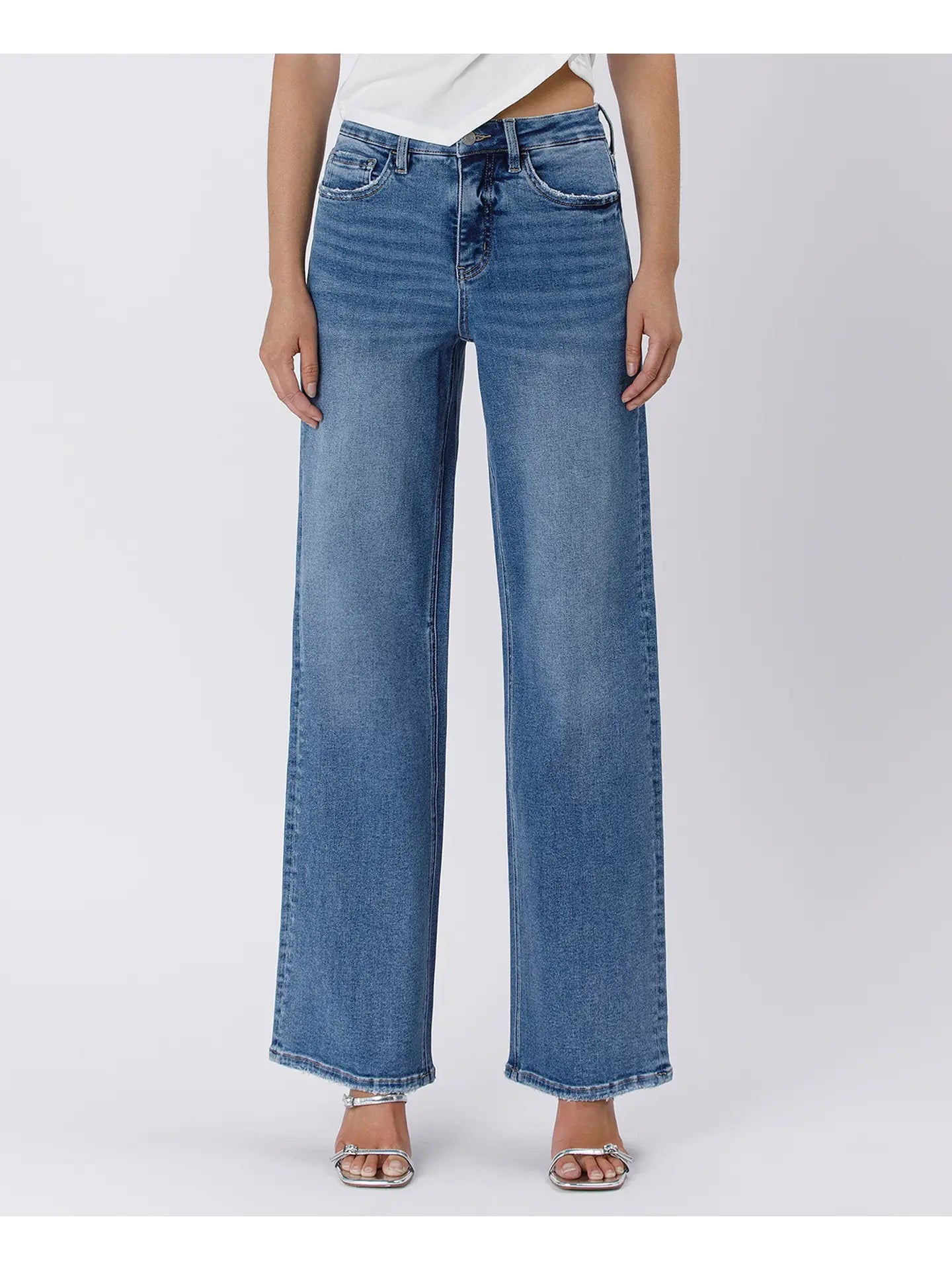 High Rise Tummy Control Medium Wash Jean
