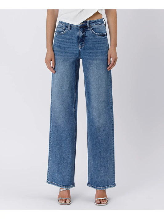 High Rise Tummy Control Medium Wash Jean