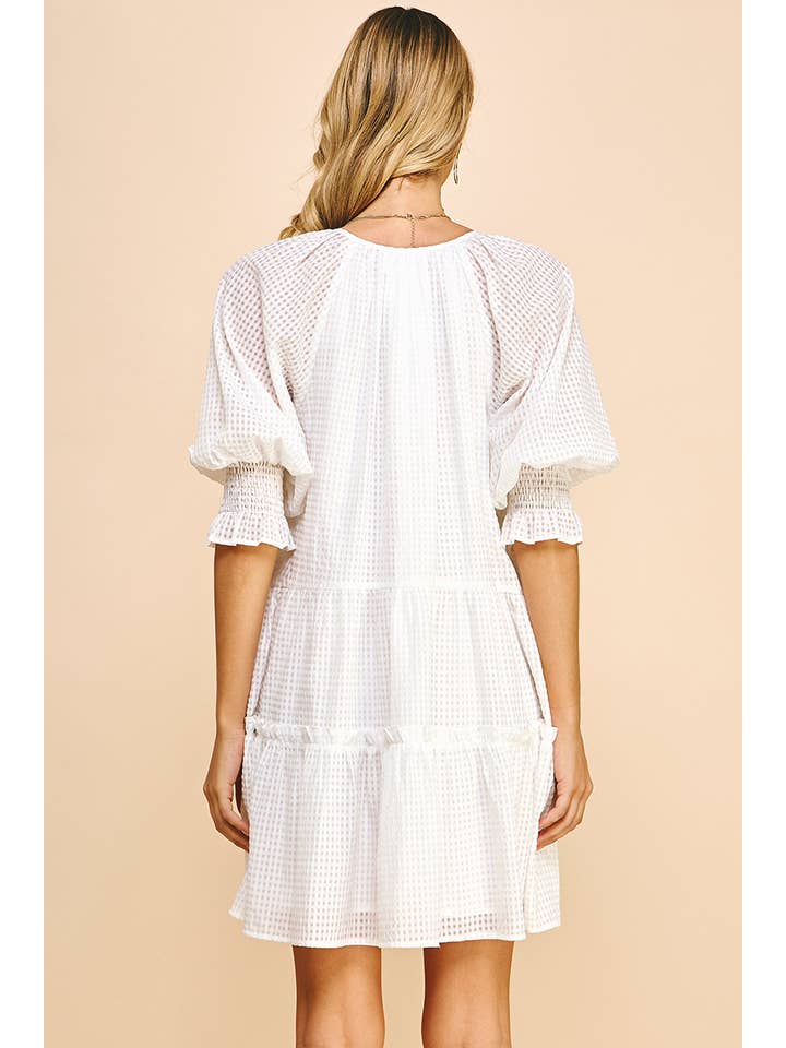 White Dress, Short Sleeve