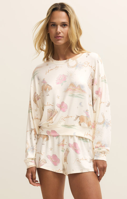 DESERT ROSE LS TOP