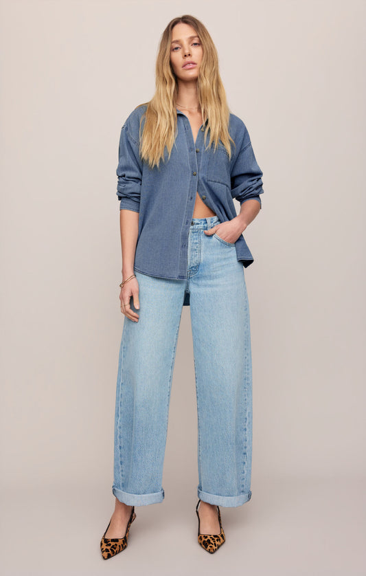 THE SHOW OFF HIGH RISE BOWED JEAN