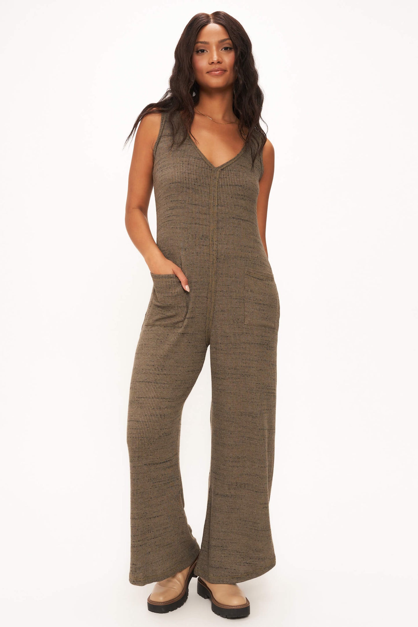 Clementine Ribbed Jumpsuit