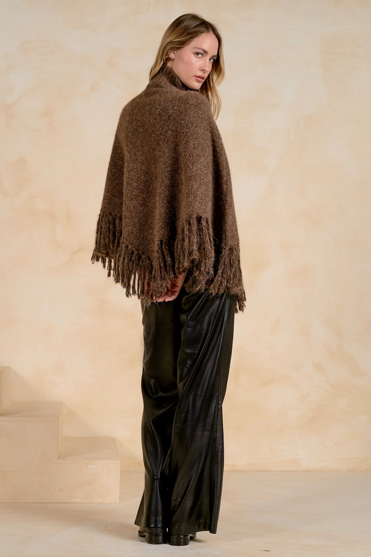 Sweater Turtleneck Fringe